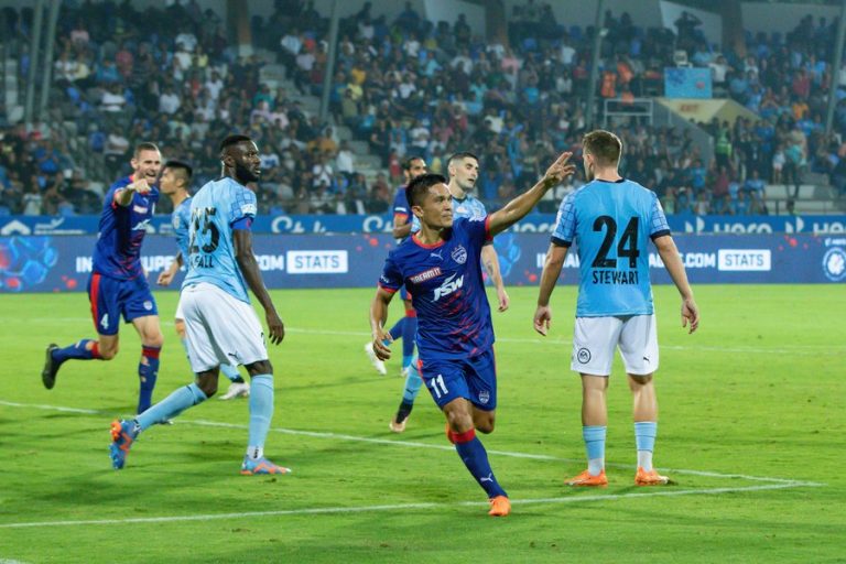 Bengaluru FC’s resilient defense and Chhetri’s heroics secure win against Mumbai